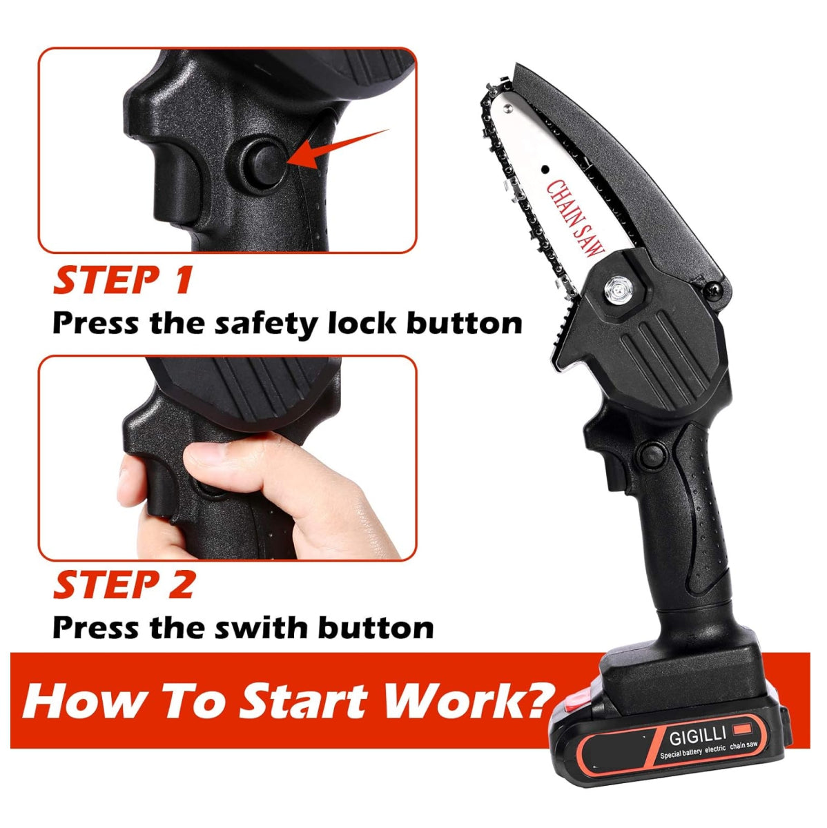 Mini POTENTE MOTOSiERRA PORTATiL